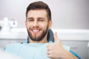 Man Happy After Root Canal